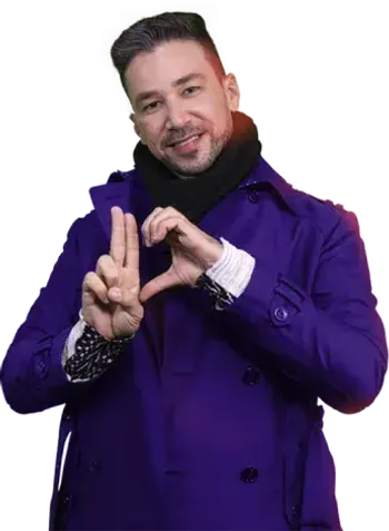 Pessoa fazendo sinal Libras